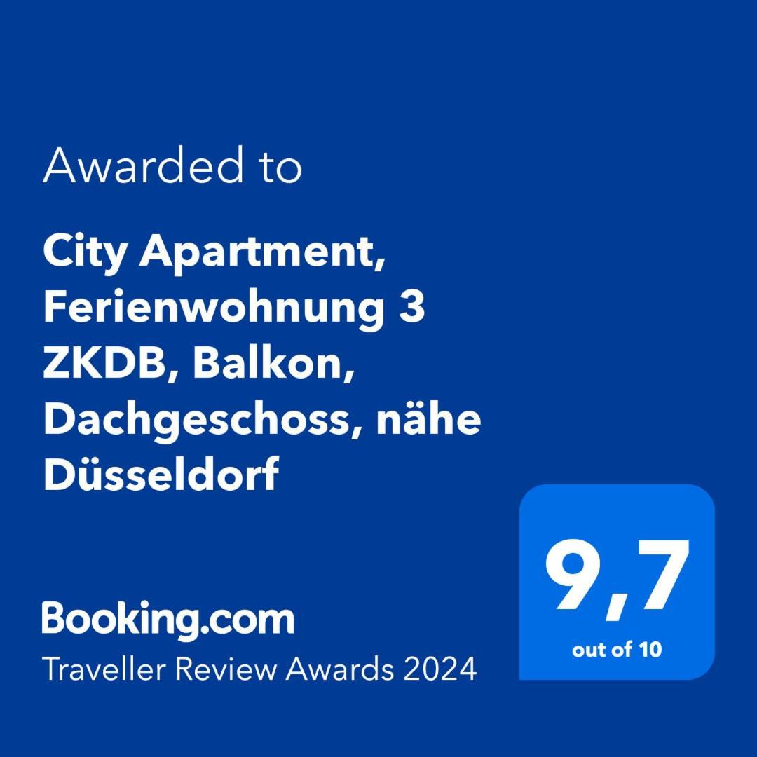 City Apartment, Ferienwohnung 3 Zkdb, Balkon, Dachgeschoss, Naehe Duesseldorf Krefeld Zewnętrze zdjęcie